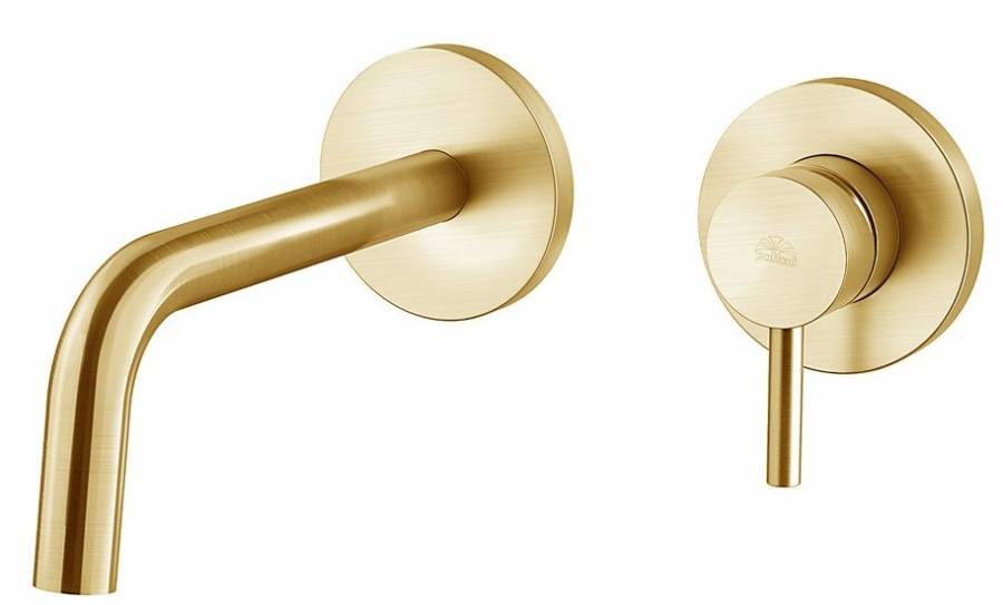 Смеситель для раковины Paffoni Light LIG105HGSP70 (с внутренней частью) золото медовое брашированное Смеситель для раковины Paffoni Light LIG105HGSP70 (с внутренней частью) золото медовое брашированное