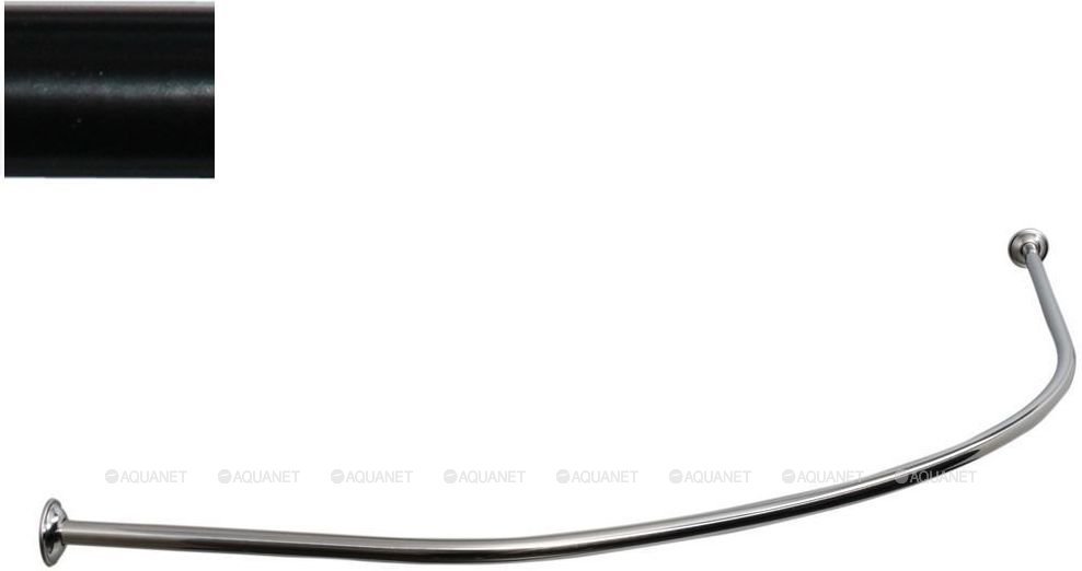 Карниз для ванны Aquanet Allento полукруглый 170x100 черный Карниз для ванны Aquanet Allento полукруглый 170x100 черный