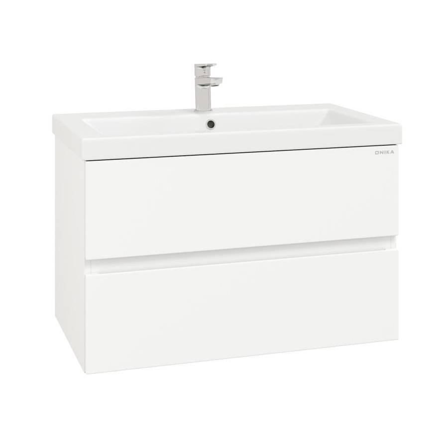 Тумба Onika Эвада 80 подвесная, белая (ум. Миранда 80/ Como-80) Тумба Onika Эвада 80 подвесная, белая (ум. Миранда 80/ Como-80)