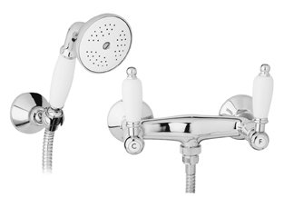 FIRST-D-03/24-M Смеситель для душа в комплекте с ручным душем, исполнение золото, ручки золото FIRST-D-03/24-M Смеситель для душа в комплекте с ручным душем, исполнение золото, ручки золото