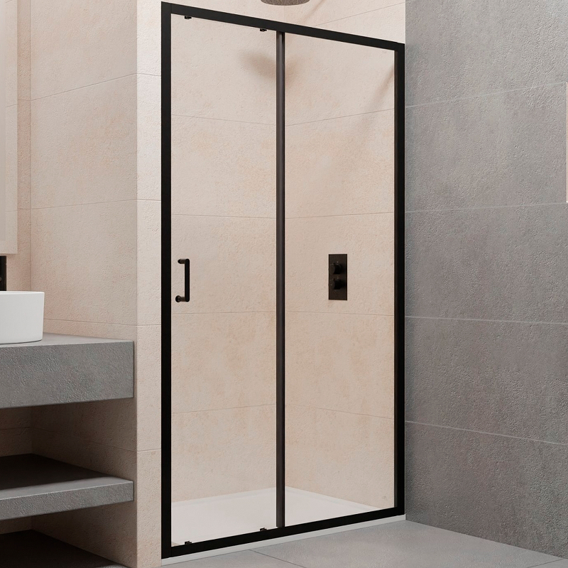 Душевая дверь RGW Passage PA-14 B 100 41081410-14 профиль Черный стекло прозрачное Душевая дверь RGW Passage PA-14 B 100 41081410-14 профиль Черный стекло прозрачное