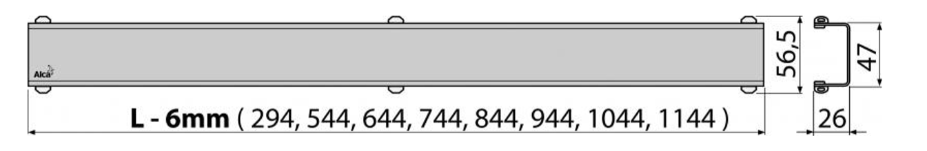 Решетка для водоотводящего желоба, нержавеющая сталь-глянец Решетка для водоотводящего желоба, нержавеющая сталь-глянец