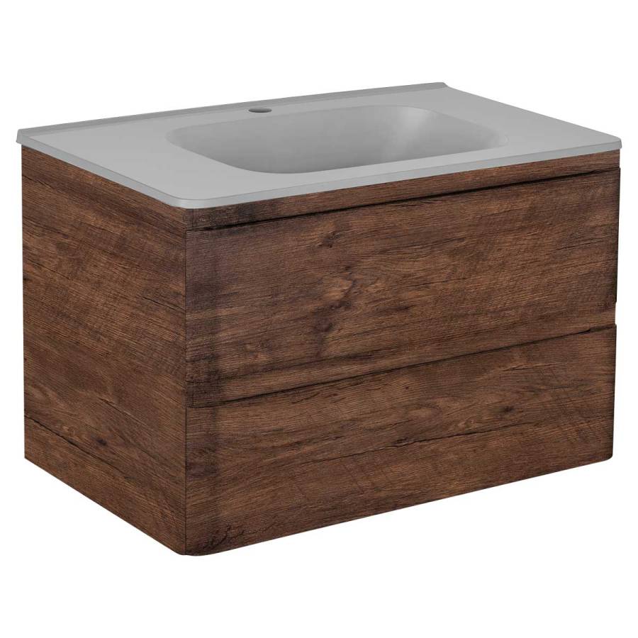 База под раковину Vico 800 подвесная, 2 выкатных ящика soft close, R.Wood База под раковину Vico 800 подвесная, 2 выкатных ящика soft close, R.Wood