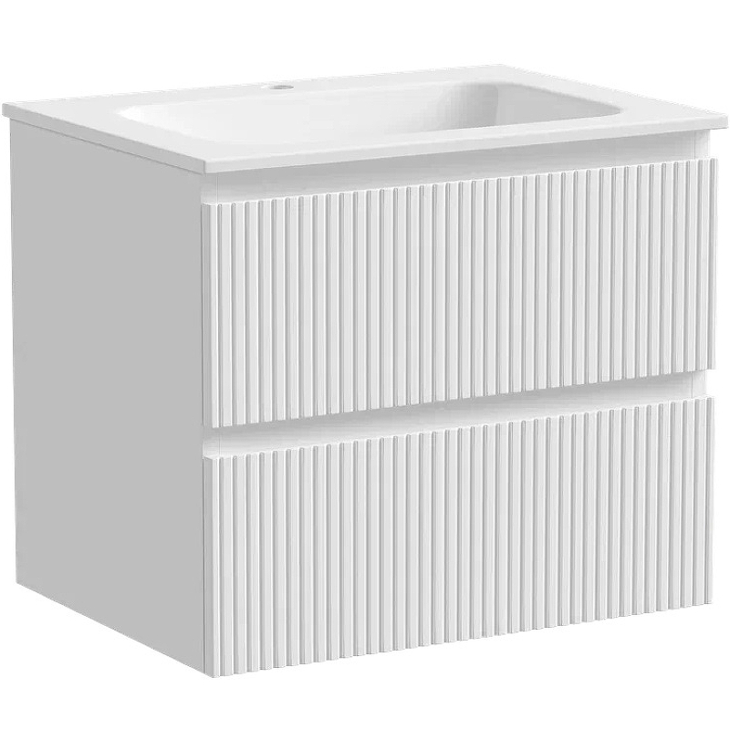 Тумба подвесная SANCOS Snob T 590х445х500, c двумя ящиками оснащенными доводчиками, Bianco, арт.SNT60W Тумба подвесная SANCOS Snob T 590х445х500, c двумя ящиками оснащенными доводчиками, Bianco, арт.SNT60W