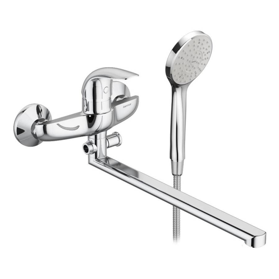 319500001 Eclipse, Смеситель Для ванны и душа с универсальным изливом и душевым комплектом, Хром 319500001 Eclipse, Смеситель Для ванны и душа с универсальным изливом и душевым комплектом, Хром