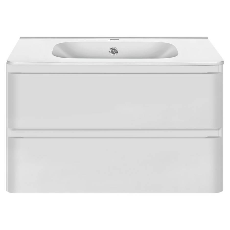 База под раковину Vico 800 подвесная, 2 выкатных ящика soft close, G.White База под раковину Vico 800 подвесная, 2 выкатных ящика soft close, G.White