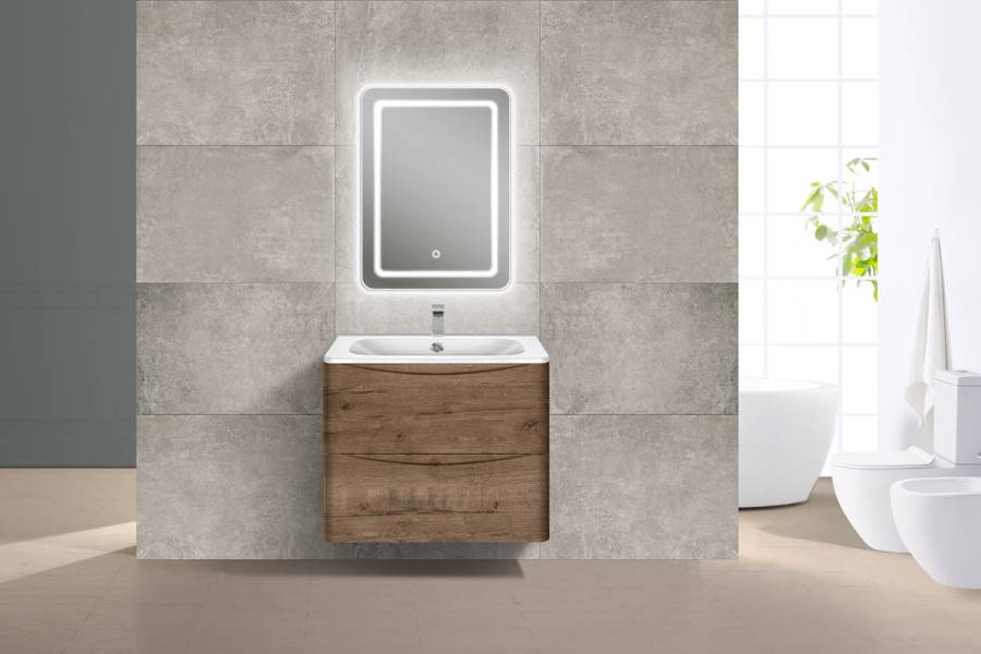 База под раковину Paola 600 подвесная, 2 выкатных ящика soft close, V.Oak База под раковину Paola 600 подвесная, 2 выкатных ящика soft close, V.Oak