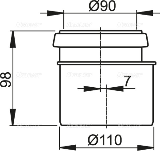 Соединитель комплект для DN90/110 Соединитель комплект для DN90/110