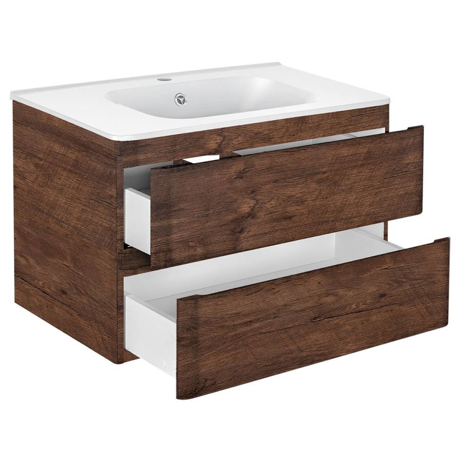 База под раковину Vico 800 подвесная, 2 выкатных ящика soft close, R.Wood База под раковину Vico 800 подвесная, 2 выкатных ящика soft close, R.Wood