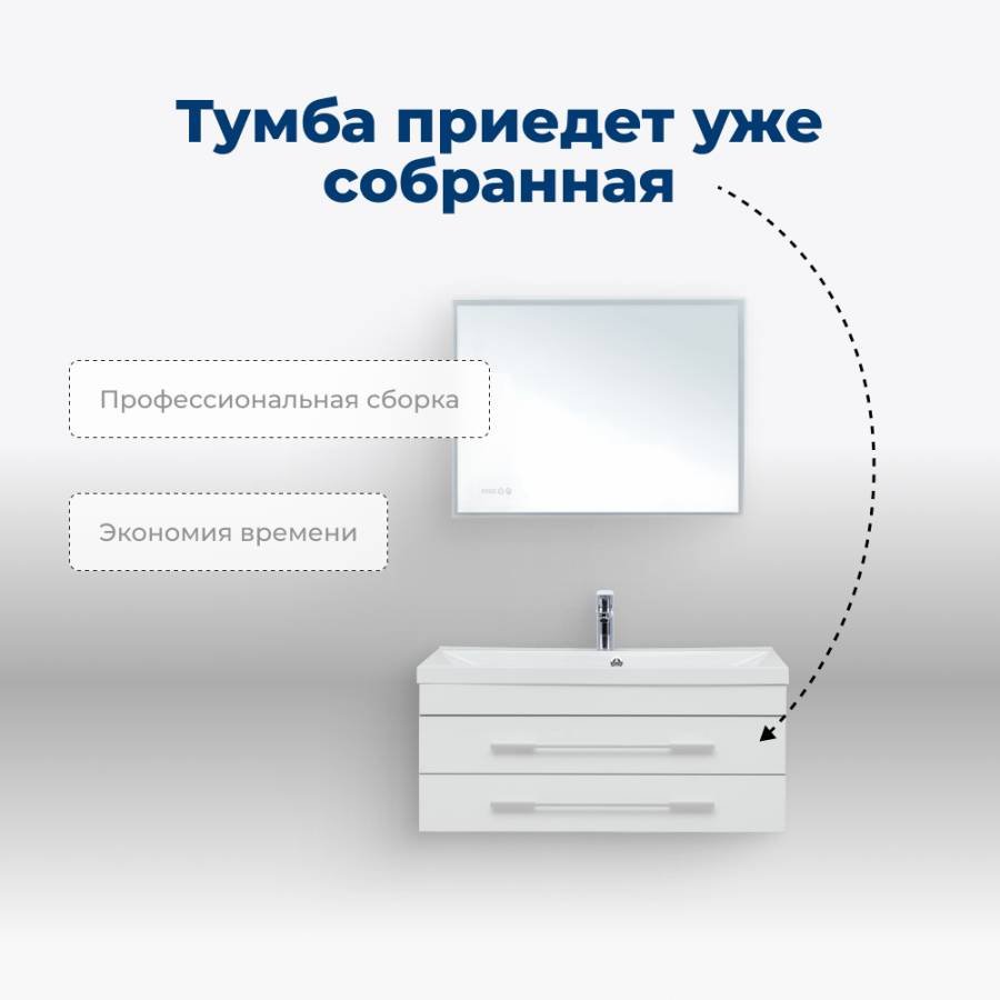 Тумба под раковину Aquanet Верона 90 белый (подвесная 2 ящика) Тумба под раковину Aquanet Верона 90 белый (подвесная 2 ящика)