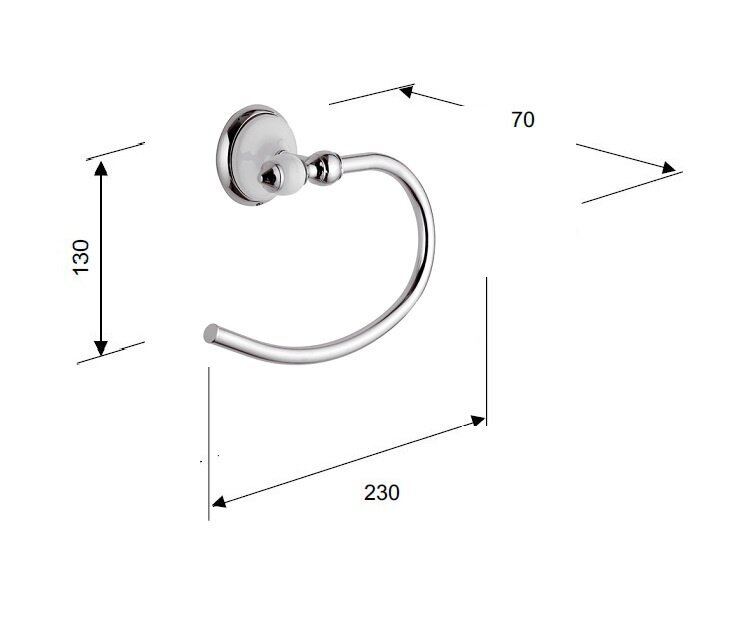 Кольцо для полотенца Remer Epoca EP44, хром Кольцо для полотенца Remer Epoca EP44, хром