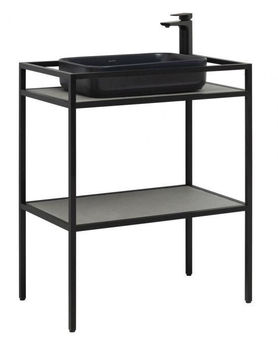 Консоль под раковину Allen Brau Liberty 75 1.33002.BB черный браш Консоль под раковину Allen Brau Liberty 75 1.33002.BB черный браш