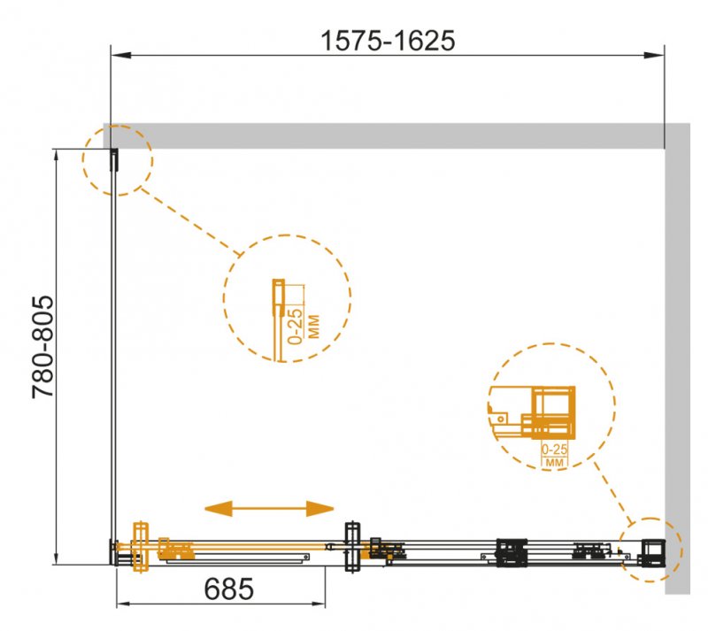 DUET SOFT-AH-1-120/80-C-Cr Душевой уголок DUET SOFT-AH-1-120/80-C-Cr Душевой уголок