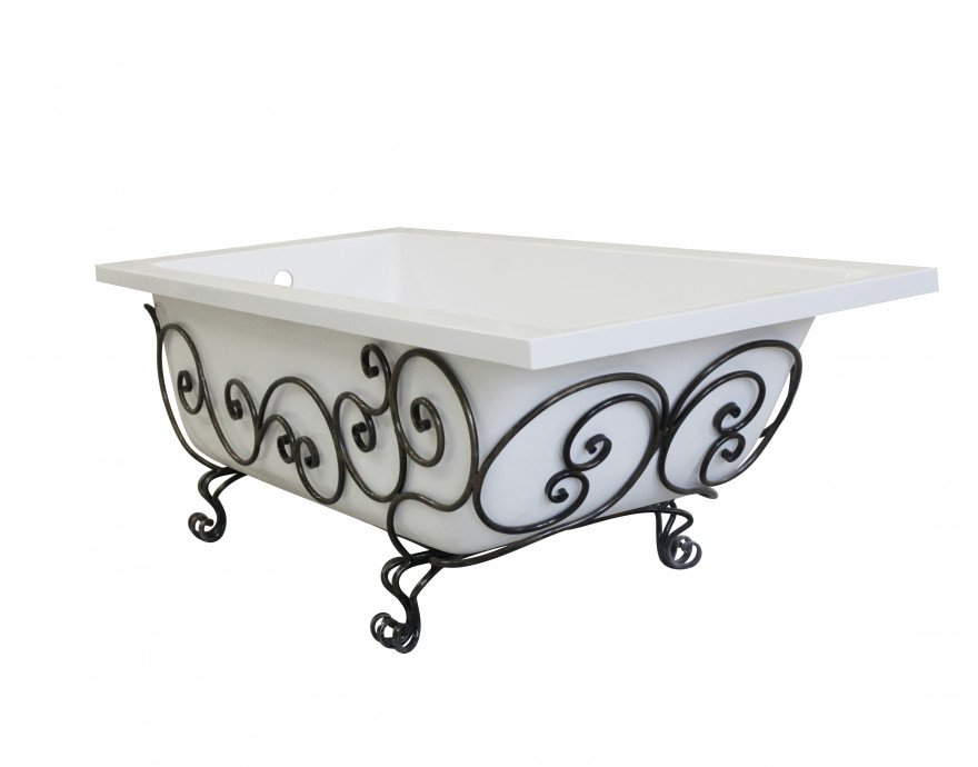 Кованая подставка для ванны "Дельта 150" (патина) Кованая подставка для ванны "Дельта 150" (патина)