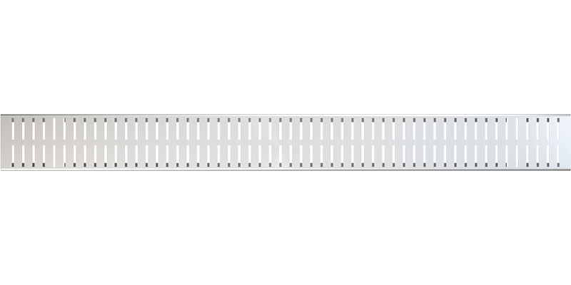 Решетка для дренажного желоба 100 мм, нержавеющая сталь Решетка для дренажного желоба 100 мм, нержавеющая сталь