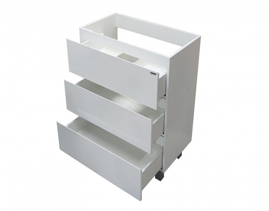 Тумба напольная под умывальник Bali New 650х450 3 ящика (ШхГхВ) 648х446х860 Тумба напольная под умывальник Bali New 650х450 3 ящика (ШхГхВ) 648х446х860