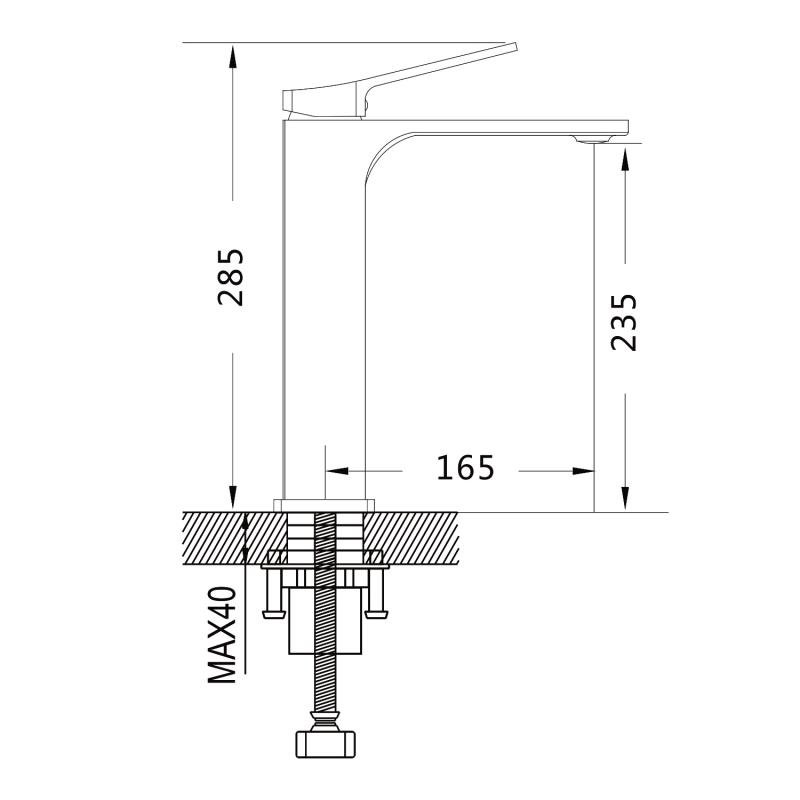 Смеситель для раковины Shevanik S61H S6111H Смеситель для раковины Shevanik S61H S6111H