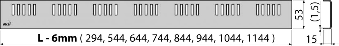 Решетка для водоотводящего желоба, нержавеющая сталь-глянец Решетка для водоотводящего желоба, нержавеющая сталь-глянец