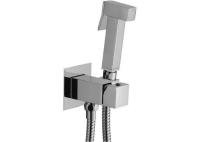 Смеситель с гигиеническим душем Paffoni Tweet Square ZDUP112CR (с внутренней частью)