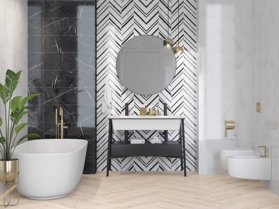 Плитка Meissen Keramik Gatsby белый 25x75 GTU051 Плитка Meissen Keramik Gatsby белый 25x75 GTU051