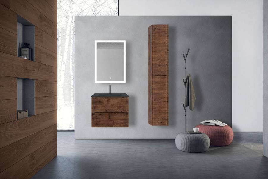 База под керамическую раковину Mia 600 подвесная, 2 выкатных ящика soft close, R.Wood База под керамическую раковину Mia 600 подвесная, 2 выкатных ящика soft close, R.Wood