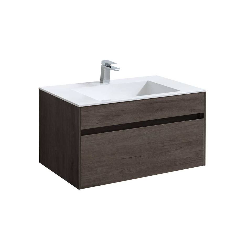 База под раковину Chiara 800 подвесная, 1 выкатной ящик soft-close, R.Oak База под раковину Chiara 800 подвесная, 1 выкатной ящик soft-close, R.Oak