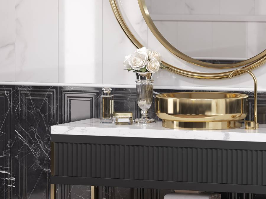 Плитка Meissen Keramik Gatsby белый 25x75 GTU051 Плитка Meissen Keramik Gatsby белый 25x75 GTU051