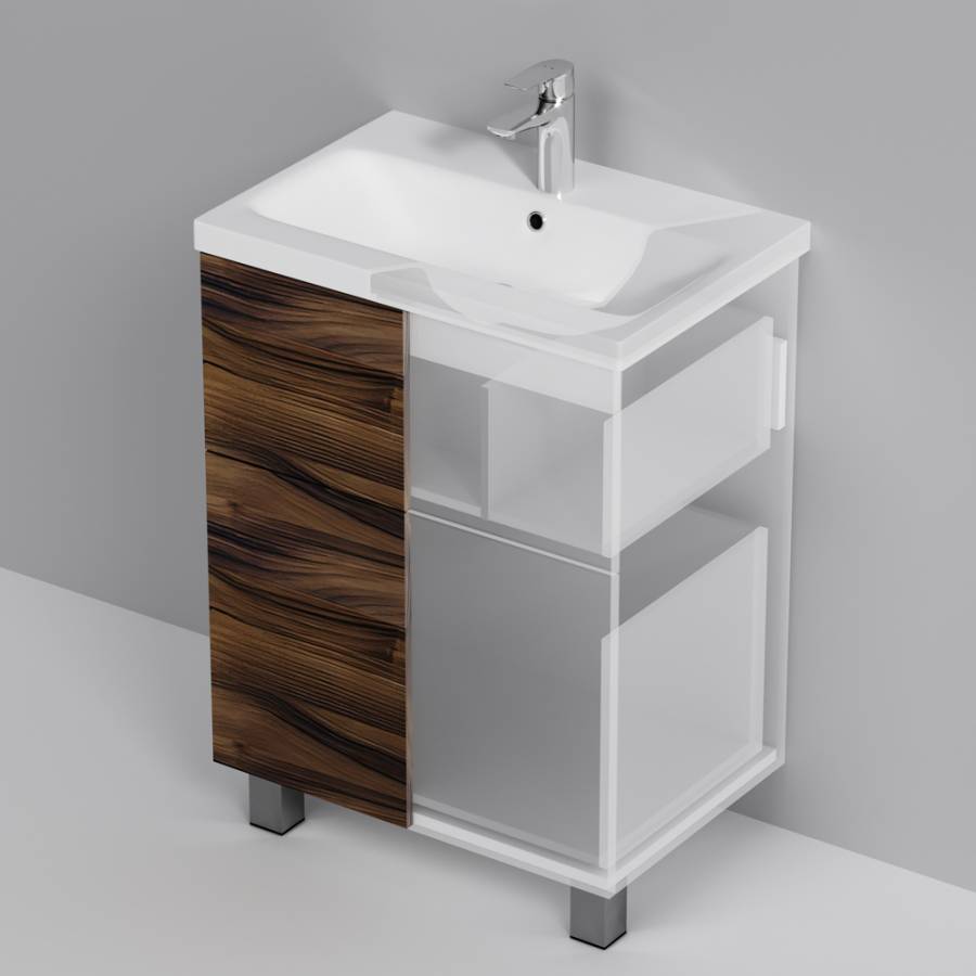 База под раковину, напольная, 60 см, 2 ящика, орех M90FSX0602HF База под раковину, напольная, 60 см, 2 ящика, орех M90FSX0602HF