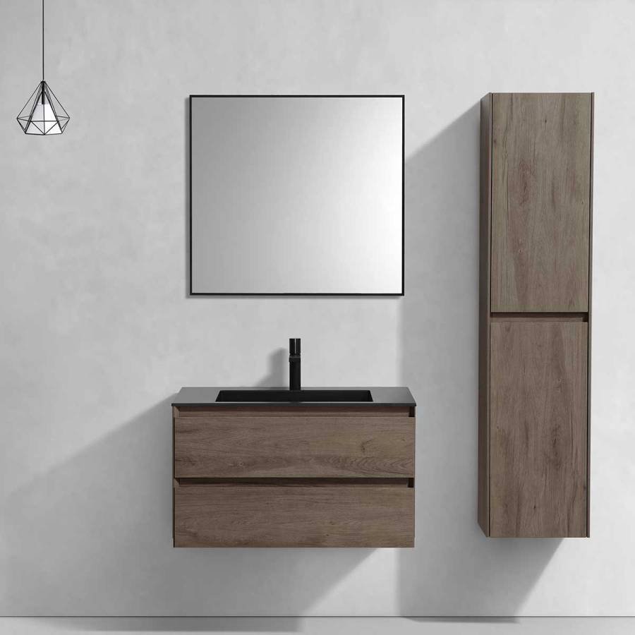 База под раковину Luka 800 подвесная, 2 выкатных ящика soft-close, R.Oak База под раковину Luka 800 подвесная, 2 выкатных ящика soft-close, R.Oak