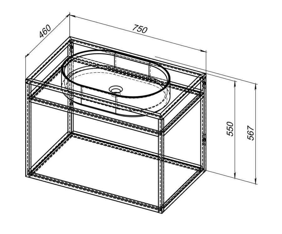 Консоль под раковину Allen Brau Liberty 75 1.33001.60 медь браш Консоль под раковину Allen Brau Liberty 75 1.33001.60 медь браш
