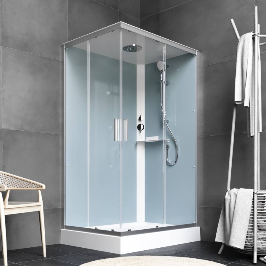 W90C-404-12080MT Gem кабина душевая 120x80, прямоугольная, профиль матовый Хром, стекло прозрачное W90C-404-12080MT Gem кабина душевая 120x80, прямоугольная, профиль матовый Хром, стекло прозрачное