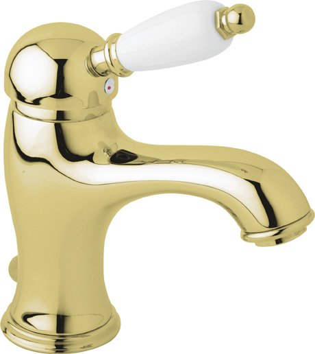 ELITE-LSM1-01-Nc Смеситель для раковины однорычажный с донным клапаном, исполнение хром, ручка орех ELITE-LSM1-01-Nc Смеситель для раковины однорычажный с донным клапаном, исполнение хром, ручка орех