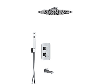 A178644 Thermo Встраиваемый комплект для ванны с верхней насадкой, лейкой и изливом A178644 Thermo Встраиваемый комплект для ванны с верхней насадкой, лейкой и изливом