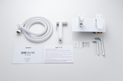 Гигиенический душ Shevanik S8005F латунь белый/хром Гигиенический душ Shevanik S8005F латунь белый/хром