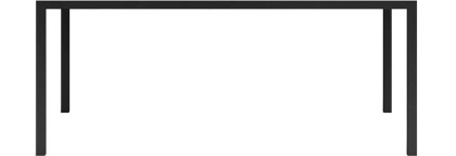 Ножка ATOLLO 80 высокая металлическая, черная матовая ATlg.80\MH