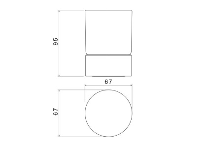 Стакан настольный AQUATEK AQ4428CR ЛИРА