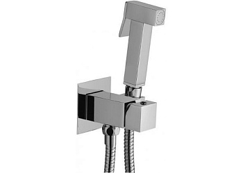 Смеситель с гигиеническим душем Paffoni Tweet Square ZDUP112CR (с внутренней частью)