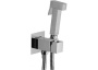 Смеситель с гигиеническим душем Paffoni Tweet Square ZDUP112CR (с внутренней частью)