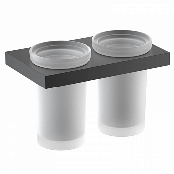 Стакан для зубных щеток двойной Timo Petruma 15234/03 черный