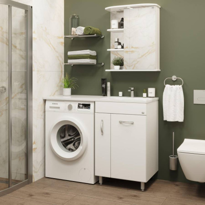 Тумба Onika Нави 60 напольная, под стиральную машину, белая (ум.Onika 120) Тумба Onika Нави 60 напольная, под стиральную машину, белая (ум.Onika 120)