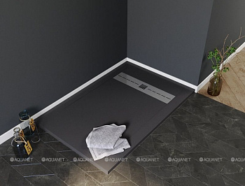 Душевой поддон Aquanet Delight 160х80 черный