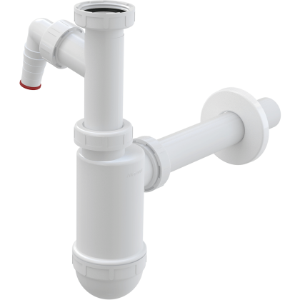 Сифон для умывальника DN32 со штуцером и накидной гайкой 5/4"