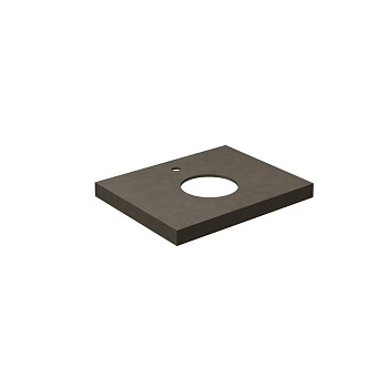 Столешница из керамогранита Про Чементо 60x48, коричневая матовая, CN60.DD507020R