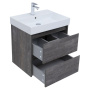 Тумба под раковину Aquanet Nova Lite 60 дуб серый (2 ящика)