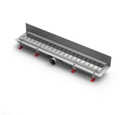 Душевой лоток 75 см Creto Snake CRE-750 SN-P с решеткой, хром