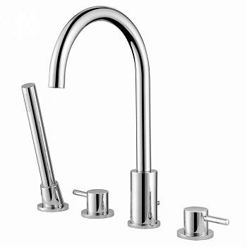 Смеситель ABBER Wasser Kreis AF8113 на борт ванны, хром Смеситель ABBER Wasser Kreis AF8113 на борт ванны, хром
