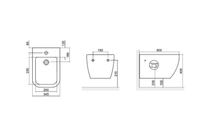 Подвесное биде EXCELLENT Ness
