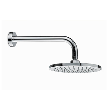 Душевая лейка PIANO "тропический дождь" с кронштейном, хром глянец