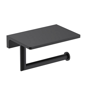 Бумагодержатель с полкой для телефона Timo Saona 13043/03 черный Бумагодержатель с полкой для телефона Timo Saona 13043/03 черный