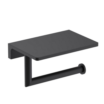 Бумагодержатель с полкой для телефона Timo Saona 13043/03 черный Бумагодержатель с полкой для телефона Timo Saona 13043/03 черный